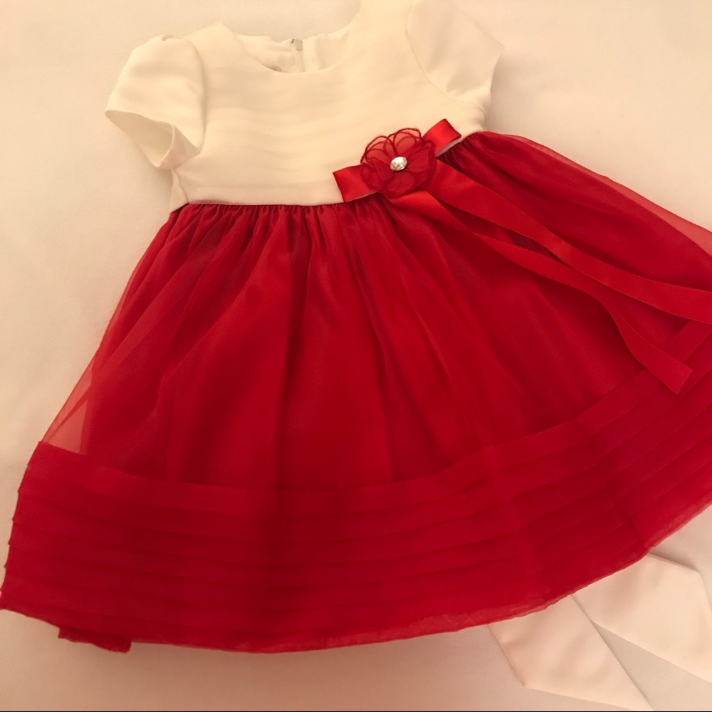 My Princess Wear Red & White Formal Dress